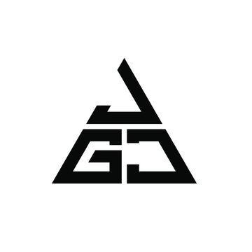 JGJ triangle letter logo design with triangle shape. JGJ triangle logo design monogram. JGJ triangle vector logo template with red color. JGJ triangular logo Simple, Elegant, and Luxurious Logo. JGJ 