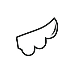 vector image of a wing