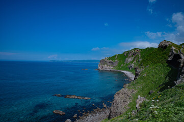 夏の神威岬からの風景