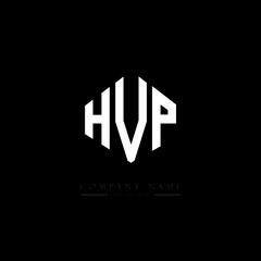 HVP letter logo design with polygon shape. HVP polygon logo monogram. HVP cube logo design. HVP hexagon vector logo template white and black colors. HVP monogram, HVP business and real estate logo. 