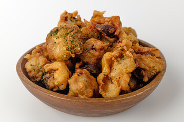 Fried Chicken Gizzard on a white background