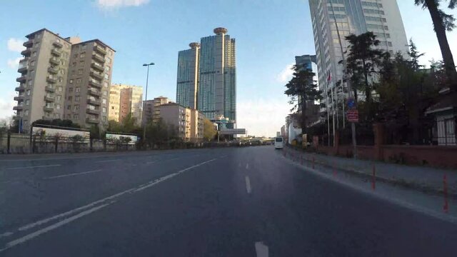 Timelapse driving in Levent district