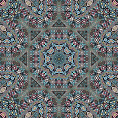 Abstract seamless pattern with geometric elements structure.
