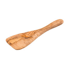 Isolated wooden cooking shovel on a white background