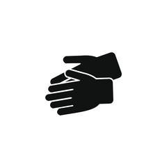 two hands vector drawing