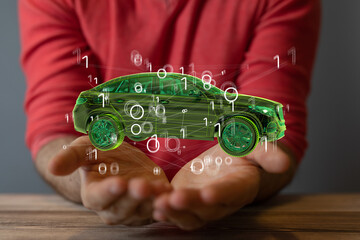 autonomous online car sharing service controlled