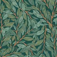 Vines and Leaves repeat pattern