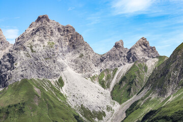 Fototapeta na wymiar Alpenpanorama im Oberallgäu