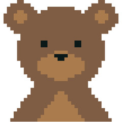 Obraz premium pixel art design teddy’s bear