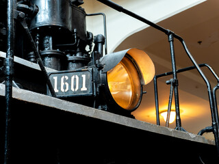 Headlight of an Old Train