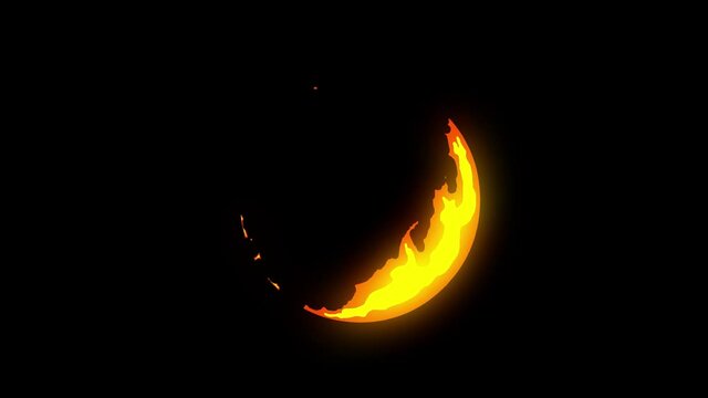 Cartoon fire elements pack. 4k 2d Cartoon fire elemnts with Luma matte and black png background.