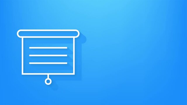 Office icon. Web icon set. Office, great design for any purposes. Motion graphics.
