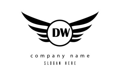 DW wings latter logo