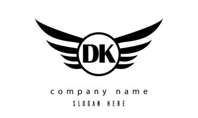 DK wings latter logo