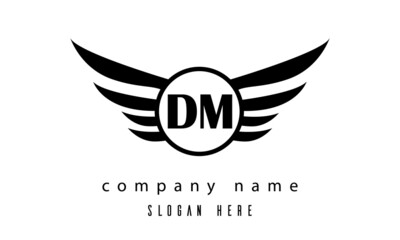 DM wings latter logo