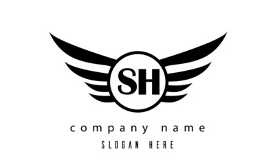 SH wings latter logo