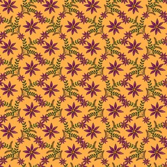 seamless pattern with flowers