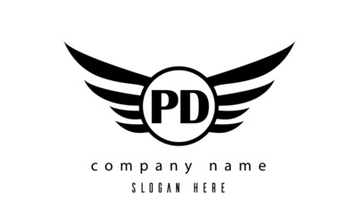 PD wings latter logo