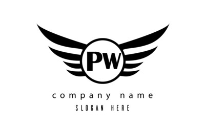 PW wings latter logo