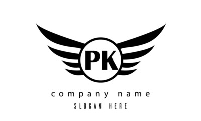 PK wings latter logo