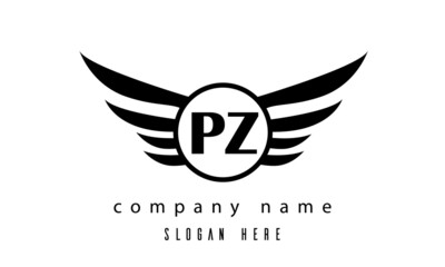 PZ wings latter logo