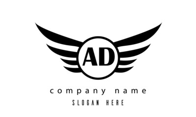 AD wings latter logo