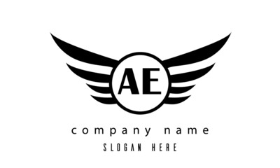 AE wings latter logo