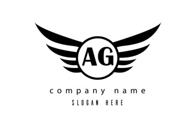 AG wings latter logo
