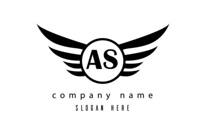 AS wings latter logo