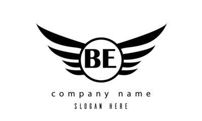 BE wings latter logo