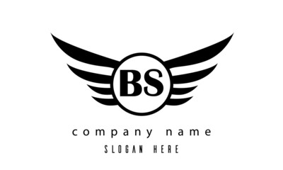 BS wings latter logo
