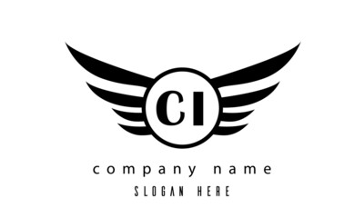 CI wings latter logo