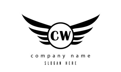 CW wings latter logo