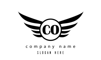 CO wings latter logo