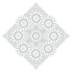 Printable Doodle flowers in monochrome for coloring page, cover, wedding invitation, greeting card, wall art isolated on white background. Hand drawn sketch for an adult anti stress coloring page.