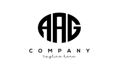 AAG three Letters creative circle logo design