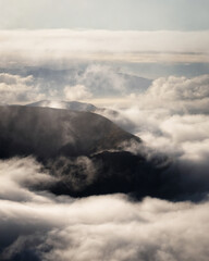Mountains and clouds