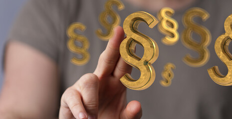 Labor Law Lawyer Legal Business Internet Technology Concept 3d