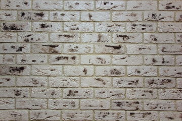 Black and white brick wall. Background, backdrop for design work