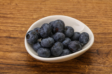 Ripe sweet tasty blueberries heap