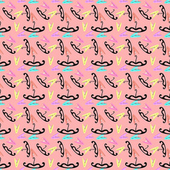 Clothes Clips seamless pattern 2021 Design.