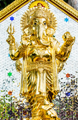 Ganesha  statue in Wat Pak Muang , Chiangmai Thailad.