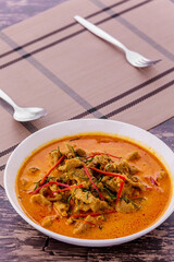Panaeng curry with pork