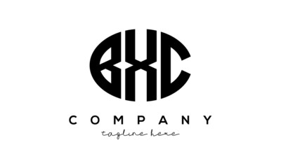 BXC three Letters creative circle logo design