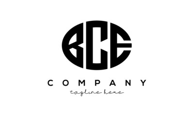 BCE three Letters creative circle logo design