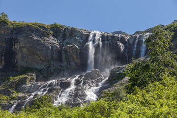 Obraz premium Sofia waterfalls in Arkhyz, Karachay-Cherkessia. Russia
