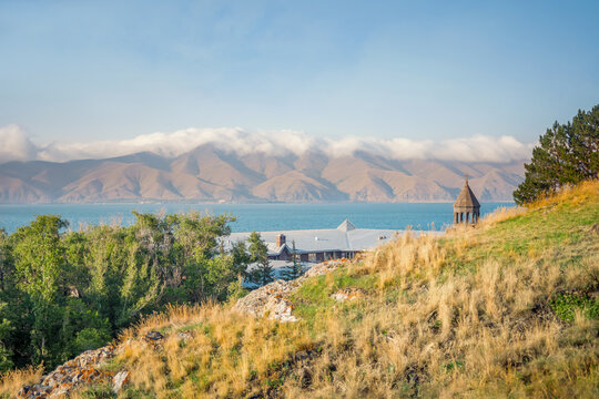 Sevanavank is a monastic complex located on a peninsula at the northwestern shore of Lake Sevan in the Gegharkunik Province of Armenia, the monastery of Sevanavank was founded in 874 by Princess Maria