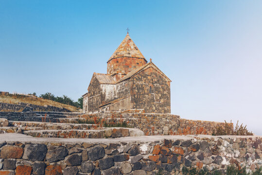 Sevanavank is a monastic complex located on a peninsula at the northwestern shore of Lake Sevan in the Gegharkunik Province of Armenia, the monastery of Sevanavank was founded in 874 by Princess Maria