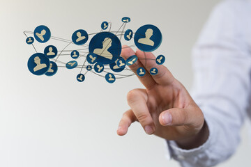 internet net and data digital concept