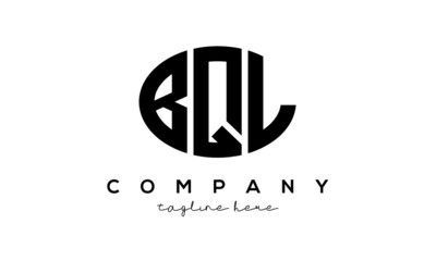 BQL three Letters creative circle logo design